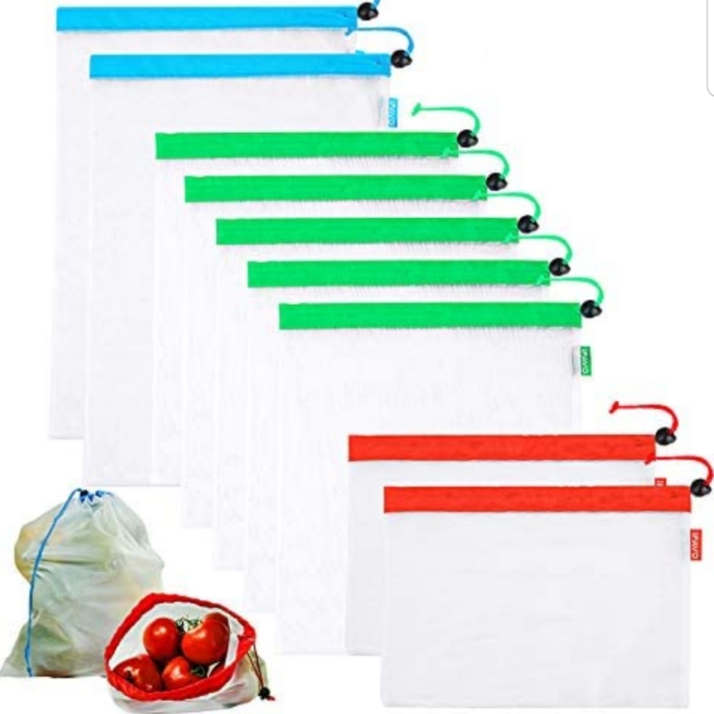 Nwt Set of 16 Reusable Mesh Produce Bags